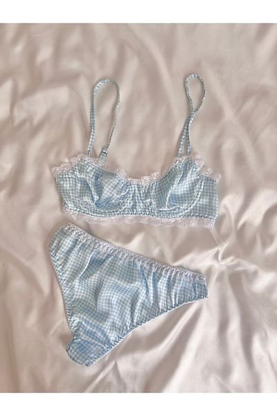 EDLİNGERİE Blue Aurora Bralet Set