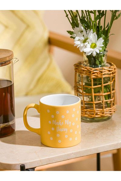 LC Waikiki Lcw Home Yellow Printed Ceramic Mug 320 ml