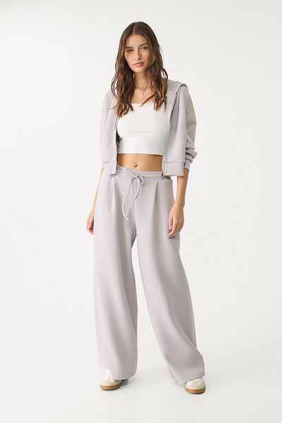 Stradivarius Soft-touch pleated jogger trousers