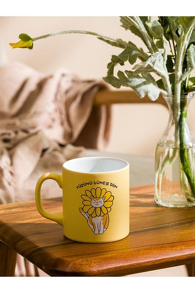 LC Waikiki Lcw Home Mixed Flower Printed Ceramic Mug 320 ml