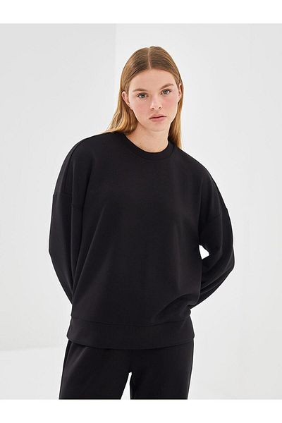LC Waikiki Oversize dámská mikina LCW Vision Crew Crew Neck