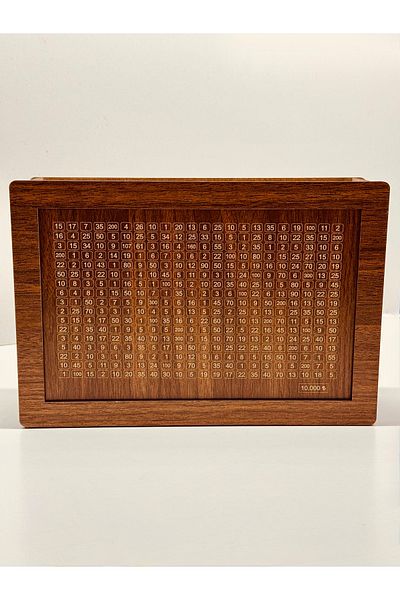 Custox Parabox - 10.000TL Piggy Bank - Wooden Money Saving Target Box - Gift Products