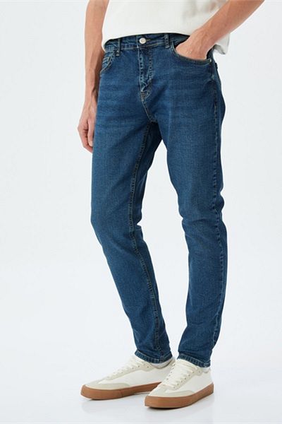 Koton Ανδρικό τζιν παντελόνι Michael Skinny Indigo 5sam40040ıd