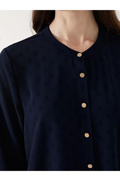 LC Waikiki Lcw Grace Crew Neck Polka Dot Women's Shirt Tunic