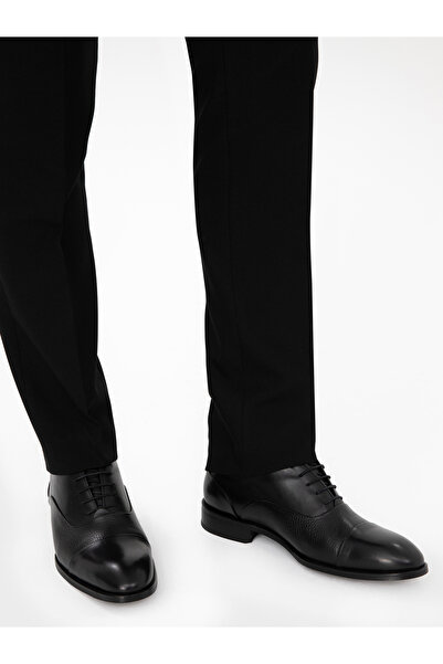 Cacharel Black Microlight Sole 100% Leather Classic Shoes 50295302-Vr046