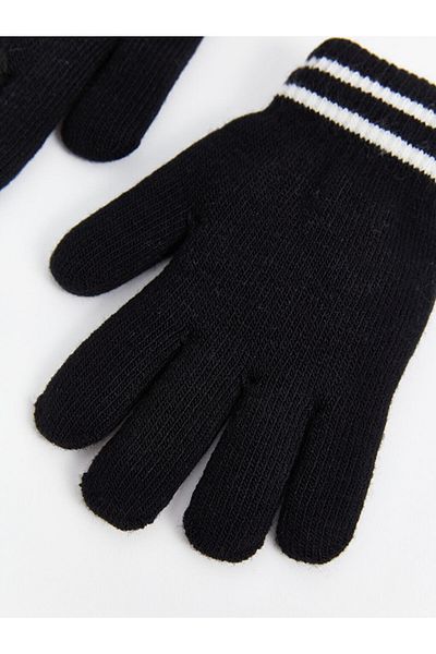 LC Waikiki Lcw Accessories Girls' Gloves with Line Embroidery
