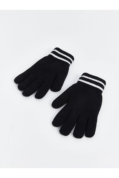 LC Waikiki Lcw Accessories Girls' Gloves with Line Embroidery
