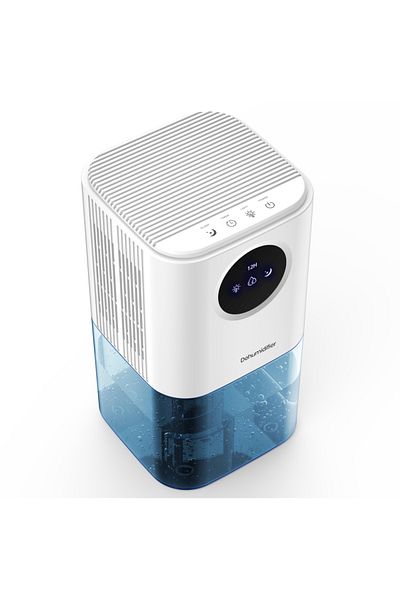 Choice Eu Plug White Portable Dehumidifier With 35 Ounces Capacity, Silent Operation, With Romantic Colorfu