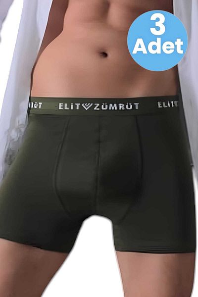 Tezzgelsin Men's Cotton Diamond Elastic 3-Piece Boxers