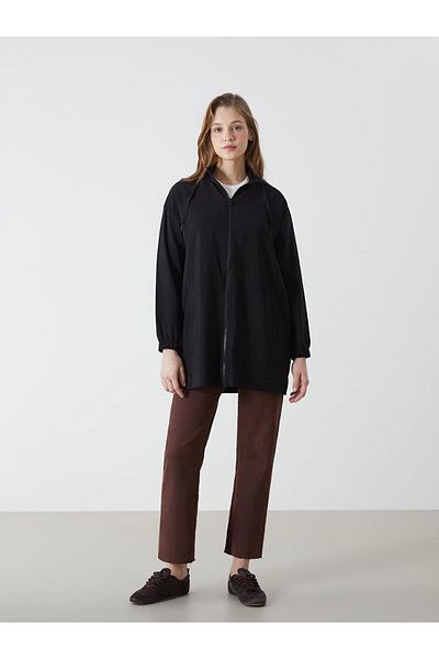LC Waikiki LCW Modest Hooded Plain Oversize Women's Tunic