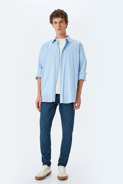 Koton Ανδρικό τζιν παντελόνι Michael Skinny Indigo 5sam40040ıd