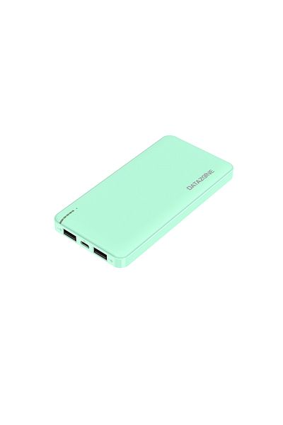 Datazone Power Bank  10000mAh Portable  with Dual USB, Fast Charging, and Advanced Protection, Green Datazone