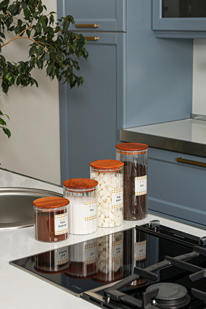 color house 4 Vacuum Borosilicate Glass Pulses - 4 Different Sizes (1 Set) 42 Labels