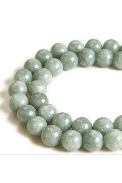 SESİKA HOBİ Orijinal Doğal Taş A Kalite Açık Renk Larimar Küre Kesim 8 Mm 1 D...