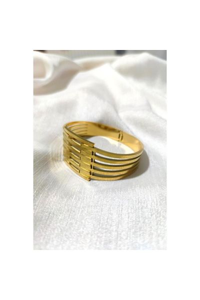 Serkan Kul Steel Rib Gold Clamp