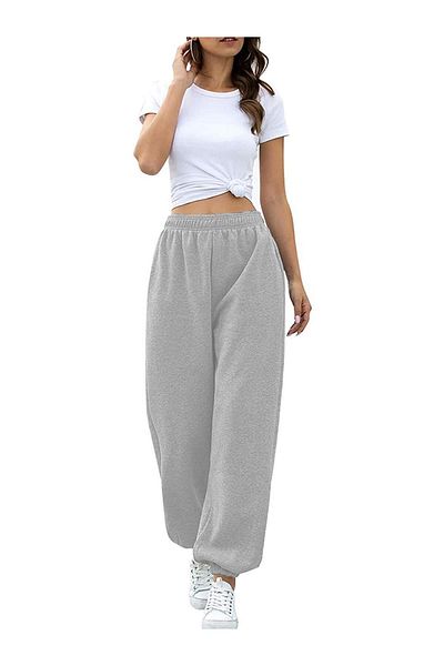 twentyone - Women's Gray Two Thread Elastic Waist Sweatpants