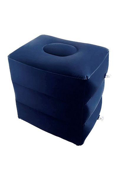 Choice Navy Blue Pvc Kids Flight Sleeping Footrest Pillow Resting Pillow On Airplane Car Bus Pillow Inflata