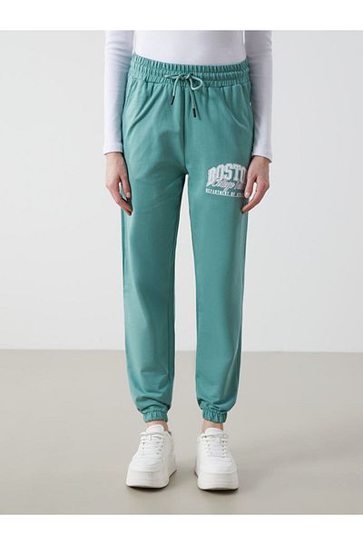 LC Waikiki Pantaloni de sport pentru femei, cu talie elastică, imprimați