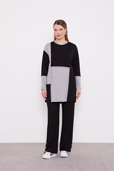 Levidor Black Double Color Sports Suit