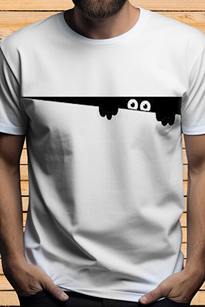 Wish BF تي شيرت بيكابو مطبوع كبير الحجم