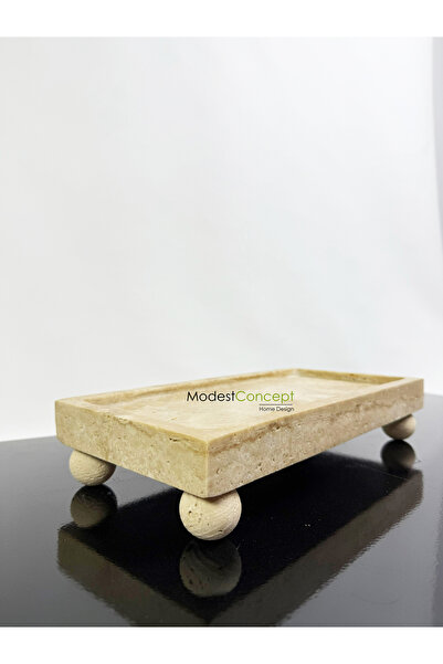 Modestmar Traverten  Top Ayaklı Sunum, Düzenleyici 15x30cm