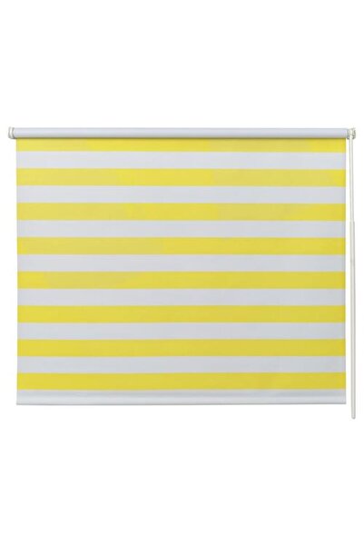 IKEA - FRIDANS, stor perde, beyaz-sarı, 80x195 cm
