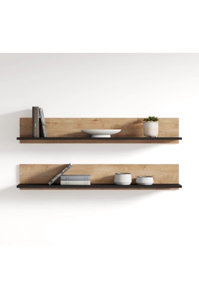 EGN WOODS 100x15x2 βιβλιοθήκη100x15x15cm2 τεμάχια Μοντεσσόρι ράφι τοίχου, ράφ...