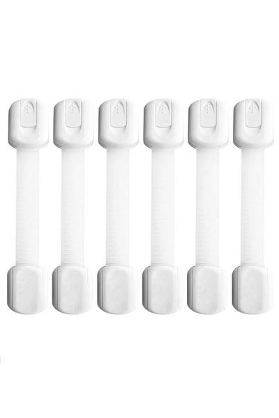 Primo Plus أقفال أمان للأطفال مكونة من 6 قطع مع حزام قابل للتعديل ونظام قفل