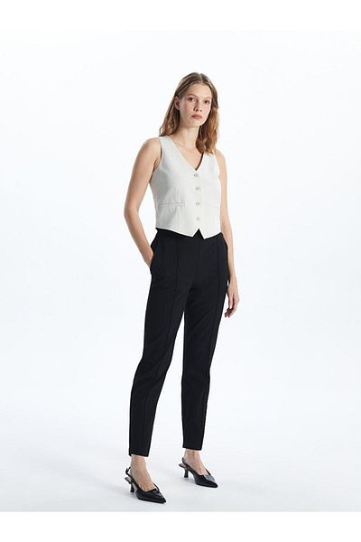 LC Waikiki Pantaloni de damă LCWAIKIKI Classic cu talie elastică