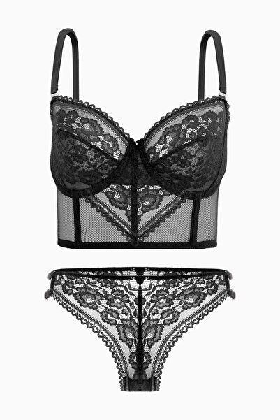 Wonna Set de chiloți sutien bustieră din dantelă - fără tampon - modă - 2500 ...