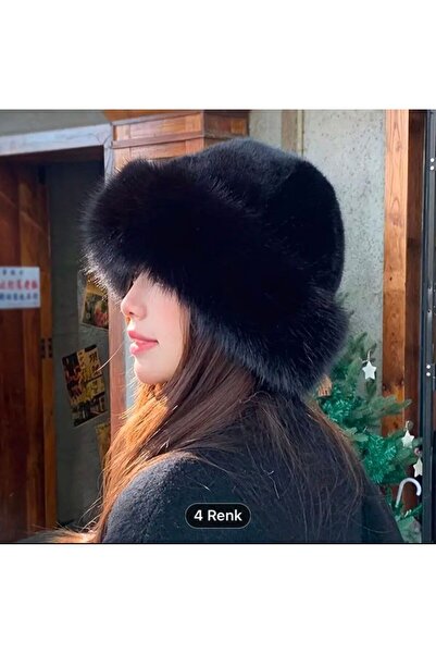 Nilbutik قبعة قلب روسية سوداء فيروسية