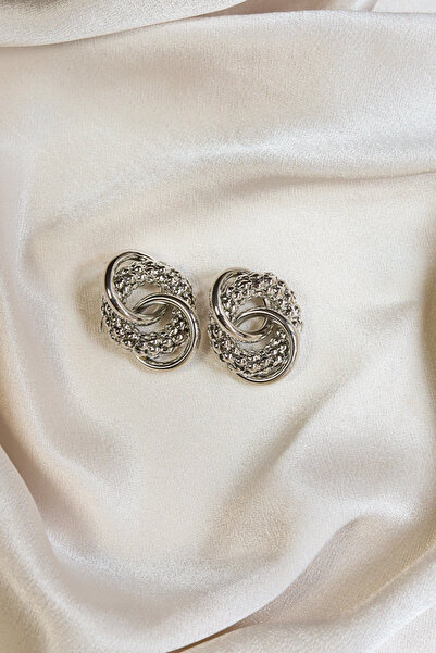 Brillo Auger Spiral Hoop Earrings