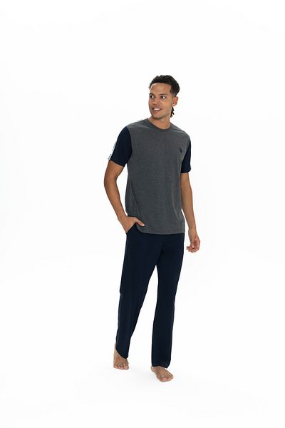 U.S. Polo Assn. Πόλο Ασν. Σετ Ανδρικές Πιτζάμες / Anthracite Melange