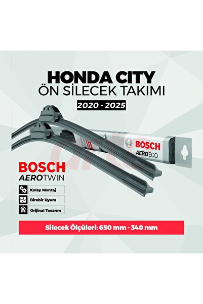 Bosch Honda City Ön 2020-2025 Silecek Takımı | Aeroeco Serisi | 2'li Set |