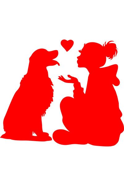 Birim Matbaa My Cute Dog and Me Auto Sticker (21X18Cm)