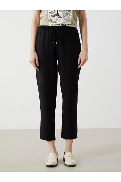 LC Waikiki Γυναικείο παντελόνι LCWAIKIKI Classic Elastic Waist Loose Fit