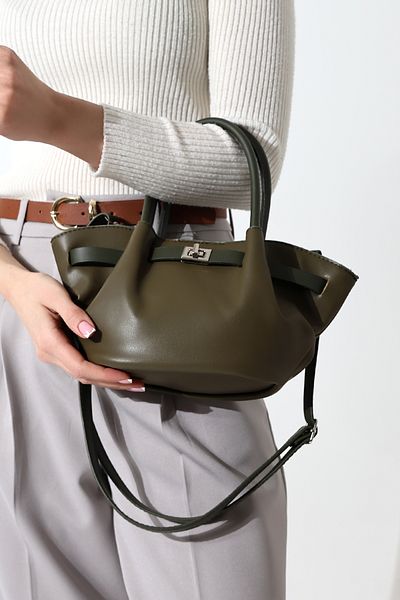 Moda azza GEANT DE UMĂR DE FEMEIE DE MĂRIME MINI DETALIE DE BLOCARE CU CUREA