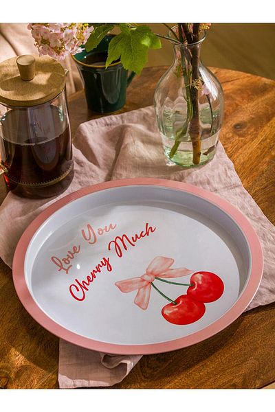 LC Waikiki Lcw Home Printed Decorative Tray 32 cm