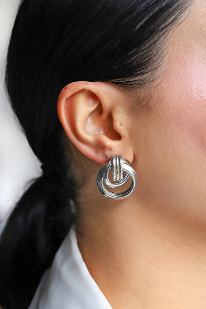 Brillo Spiral Ring Model Women's Earrings