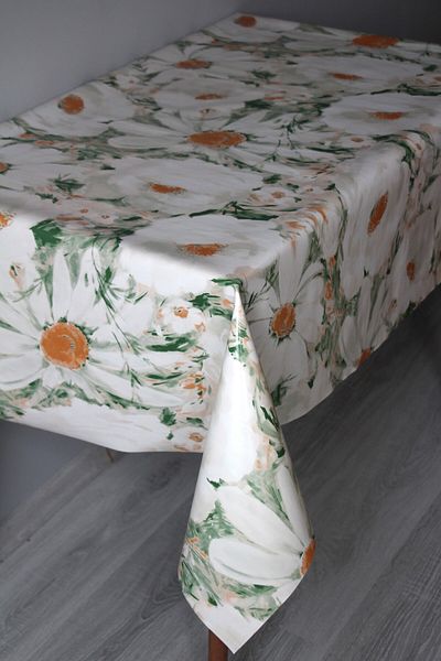 DDHOME Pastel Fiber Erasable Oilcloth Tablecloth - Daisy