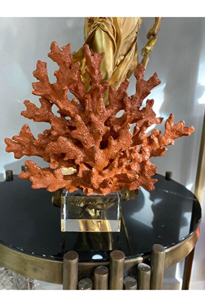 Mirsa Global Dekoratif Krıstal Kaideli Mercan Biblo Şık