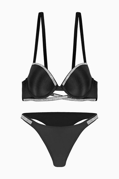 Wonna Σετ Εσωρούχων Noa 2572 - Black Stone Micro Fabric