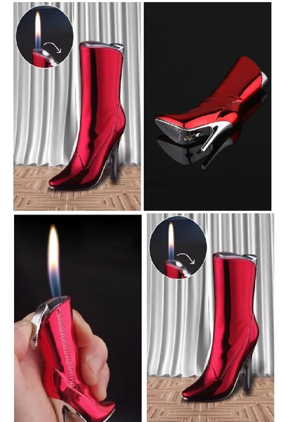 RELATOS 1 Adet Kadın Çizme Figür Çakmak Şık Renkli Çakmak Kadın Özel Hediyeli...