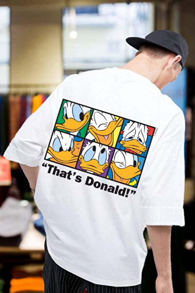 Wish BF Asta-i Donald! cu imprimeu supradimensionat tricou