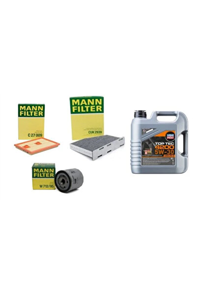 MANN Volkswagen Scirocco 2015 Model Sonrası 1.4 TSI CZC Motor Bakım Seti Mann...