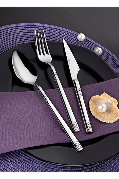 Alaca 304 Quality 18/10 Steel 60 Piece Cutlery Set