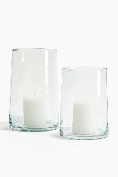 H&M Glass candle lantern