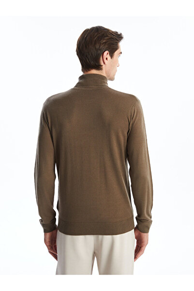 LC Waikiki Ανδρικό πλεκτό πουλόβερ με μακρυμάνικο λαιμόκοψη LCW Vision