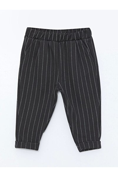 LC Waikiki Lcw Baby Beige Crew Neck Printed Baby Boy Sweatshirt and Pants 2-Piece