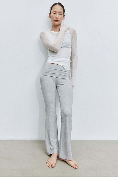 H&M Flared jersey trousers